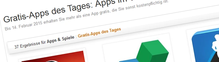 Amazon mit gratis App im Wert von über 100 Euro Bild