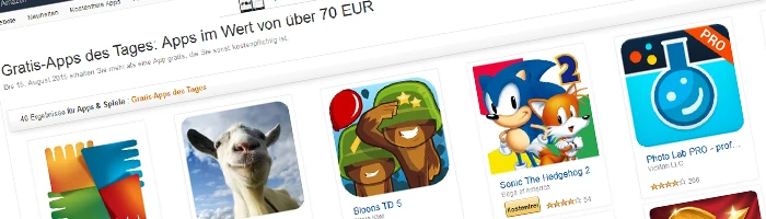 Amazon App-Shop mit gratis Apps Bild