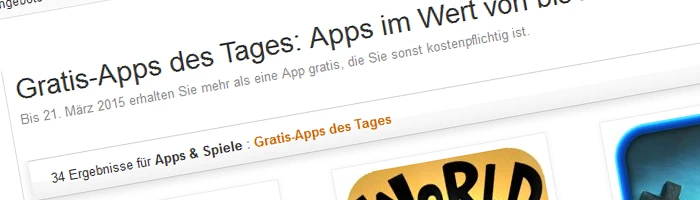 Amazon verteilt gratis Apps Bild