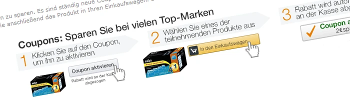 Amazon Coupons Bild