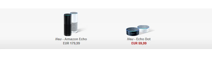 Amazon Echo und Echo Dot auf Amazon.de verfügbar Bild