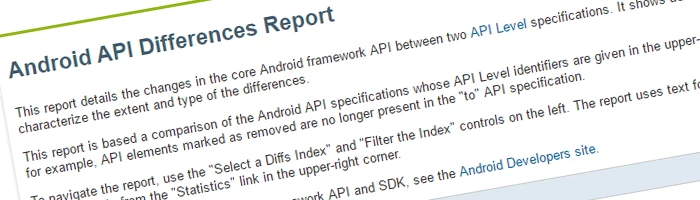 Android - API Unterschiede herausfinden Bild