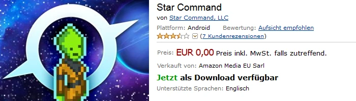 Star Command kostenlos im Amazon App Shop Bild