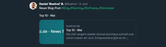 BoehrsiTweetHub - RSS und GitHub Updates automatisch auf Twitter teilen Bild