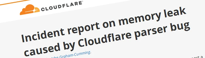 Cloudbleed - Cloudflare Speicherüberlauf führt zu Sicherheitsproblem Bild