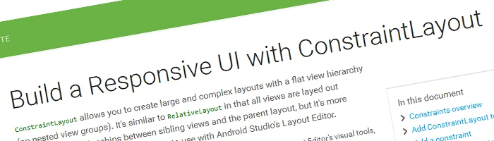 ConstraintLayout 1.0 erschienen Bild