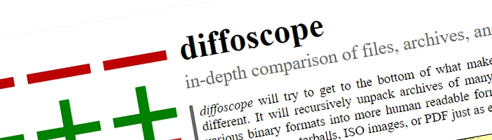 diffoscope - Unterschiede in Dateien finden Bild