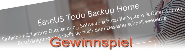 Gewinnspiel Erinnerung - EaseUS Todo Backup Bild