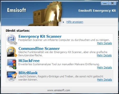 Portable Sicherheit - Emsisoft Emergency Kit Bild