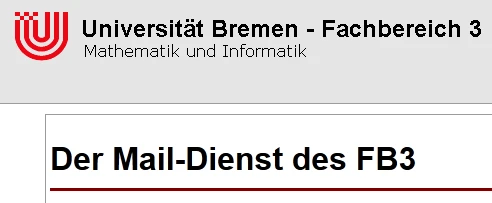 Fachbereich 3 - Mail Umstellung Bild