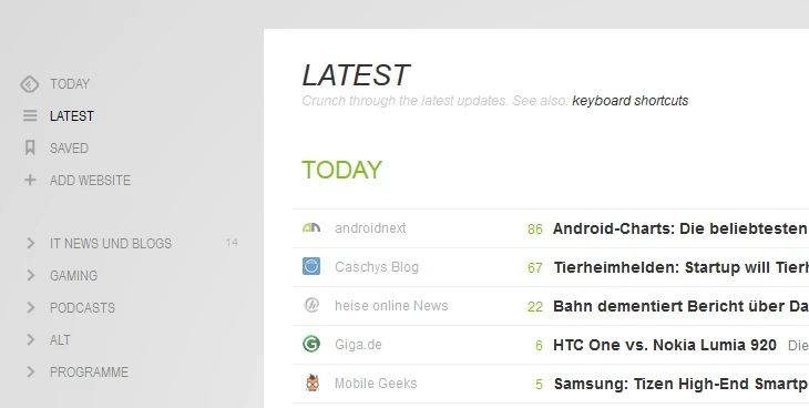 RSS Feeds mit Feedly lesen Bild