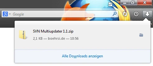 Keine Download Statusbar mehr für mich Bild