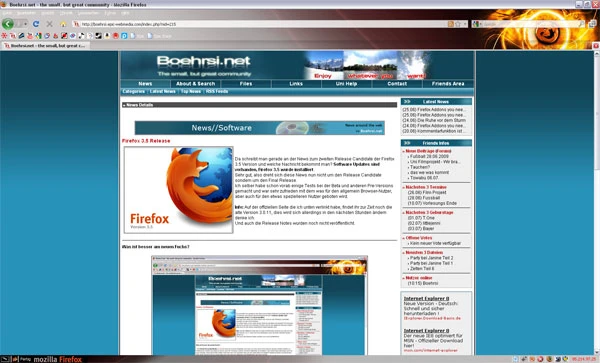 Firefox 3.5 RC3 Release Bild