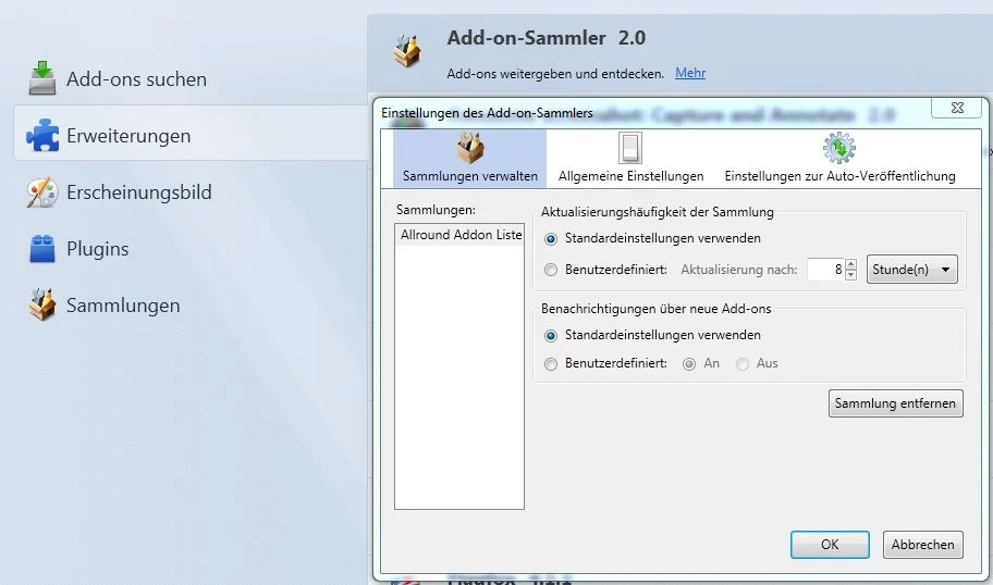 Firefox 4 Addon Reihe - Add-on-Sammler 2.0 Bild