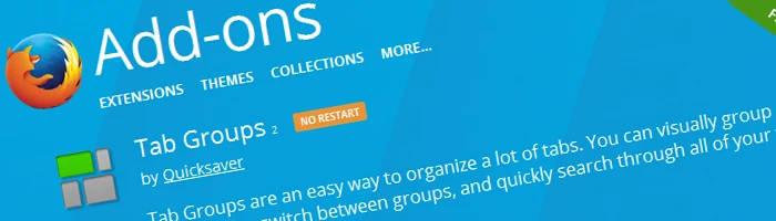 Firefox Addon - Tab Groups Version 2 erschienen Bild