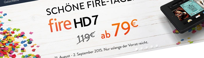 Amazon - Fire HD 7 Tablet reduziert Bild