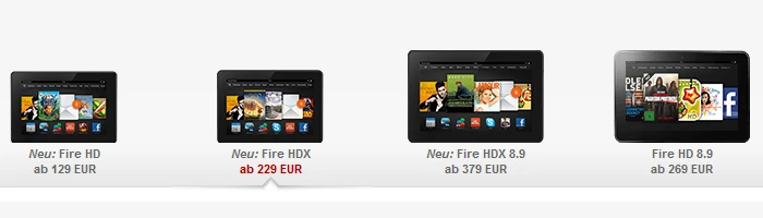 Kindle Fire HDX ist da Bild