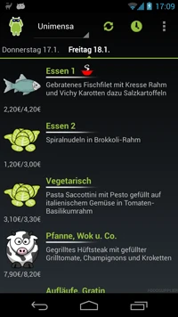 Apps für die Uni - Foodwatcher Bild