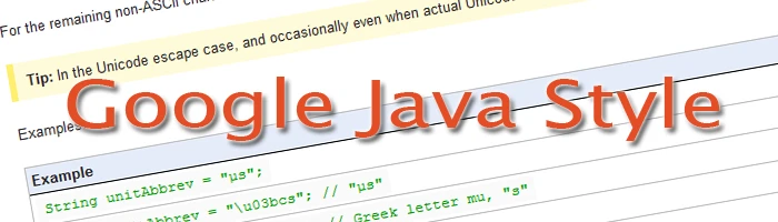 Coding Guidelines - Google Java Style Bild