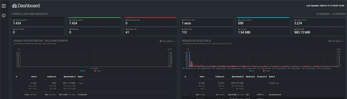 GoAccess - Webserver Logs auswerten Bild