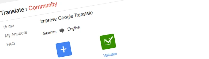 Google Translate Community Bild