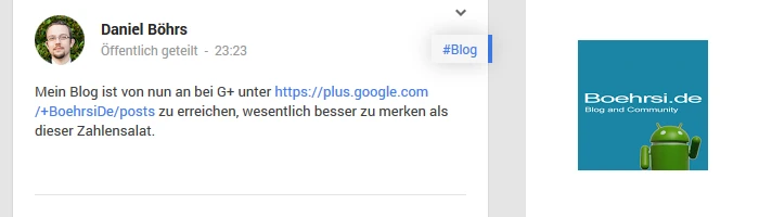 Google+ schaltet lesbare URLs frei Bild