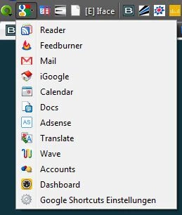 Firefox Addons - Google Shortcuts Bild