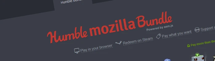 Humble Mozilla Bundle - Direkt im Browser spielen Bild