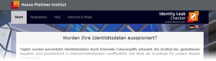 Sind eure Daten noch sicher - Identity Leak Checker Bild