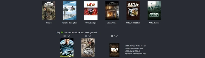 Humble Weekly Sale mit Bohemia Interactive Bild