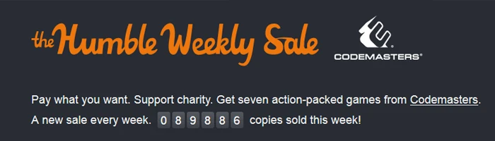 Humble Weekly Sale mit Codemasters Bild