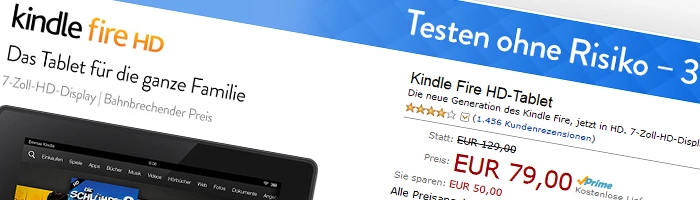 Kindle Fire HD für 79 Euro Bild