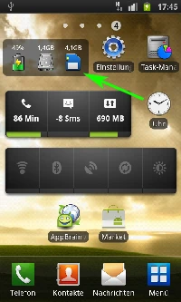 Android Apps - Mini Info Bild