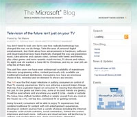 Microsoft mit eigenem Blog Bild