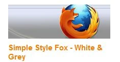 Simple Style Fox - White and Grey Bild