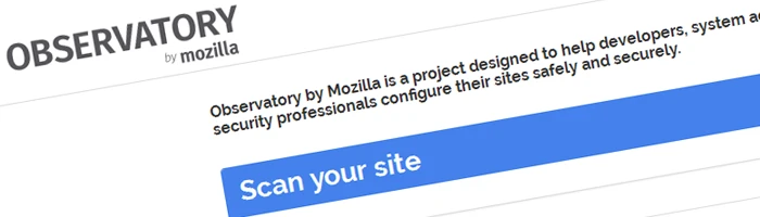 Mozilla Observatory - Prüft Websites auf Sicherheit Bild