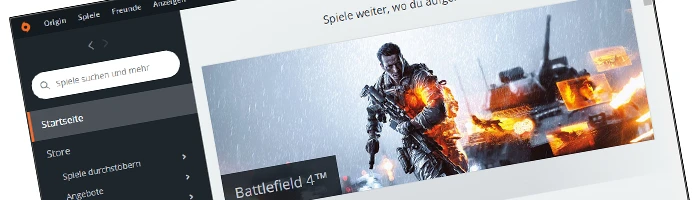 Origin mit neuem User Interface Bild