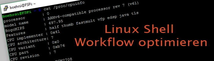 Linux Shell Workflow optimieren Bild