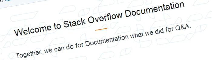 Stack Overflow Documentation Bild