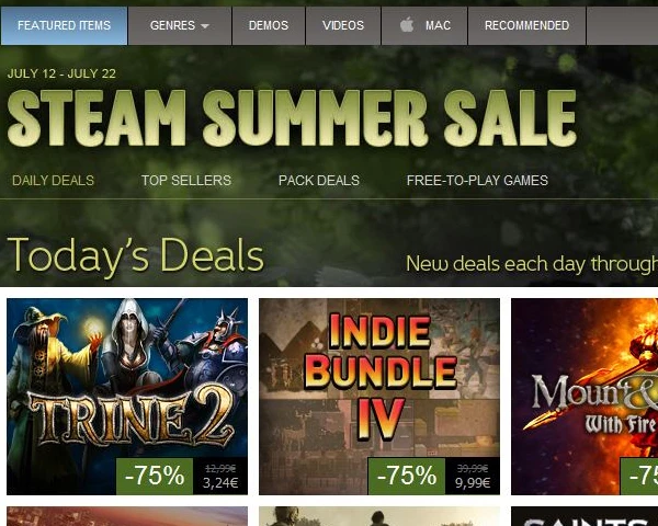 Steam Summer Sale Bild