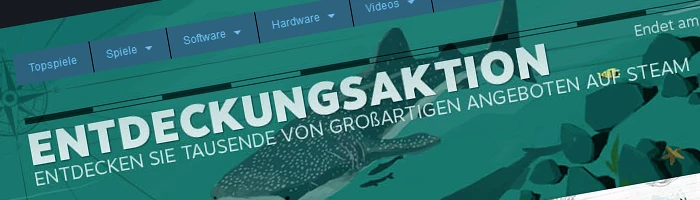 Spieleangebote - Entdeckungsaktion bei Steam Bild