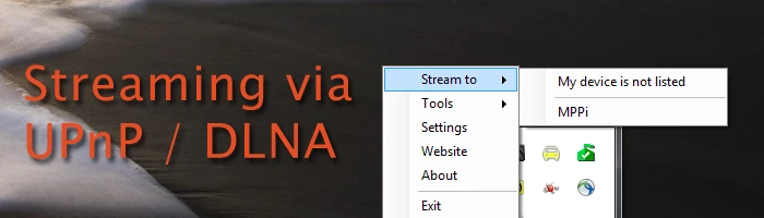 Audio streamen via UPnP oder DLNA Bild