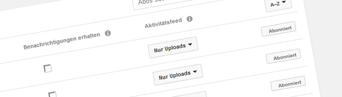 Youtube - Fehlerhafter Counter neuer Videos von Abos Bild